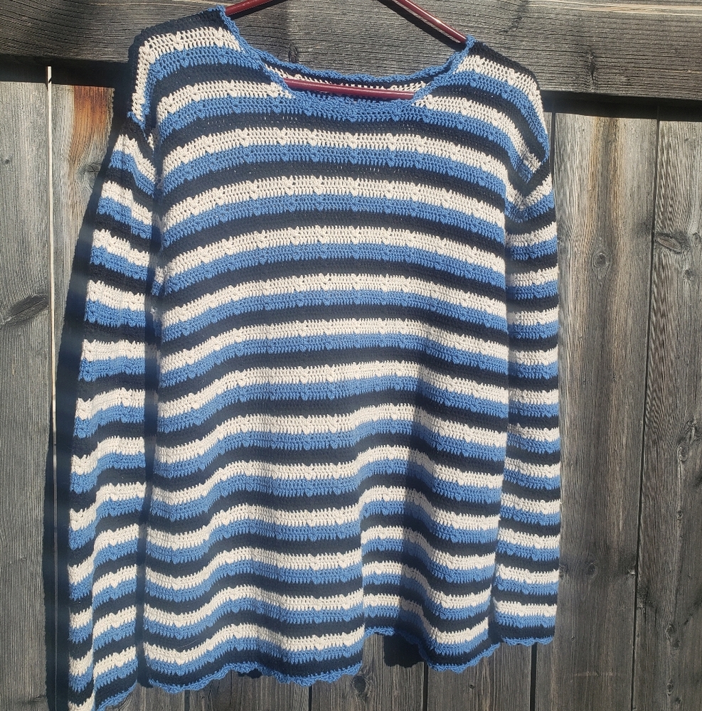 VINTAGE Crocheted Sweater